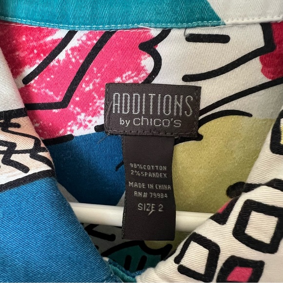 Chico's Vibrant Coastal Print Blazer - Picture 2 of 4